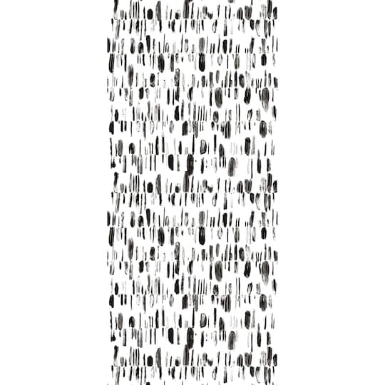 Katie Hunt Black Bold Brush Strokes Wall Mural